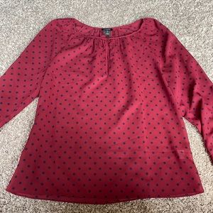 XS Polka Dot J Crew Blouse